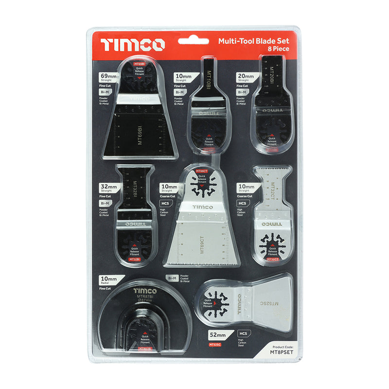 TIMco Multi-Tool Sets 8 Piece Set - Mixed - 1 Piece