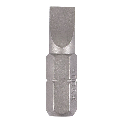 TIMco Slotted Driver Bit S2 Grey - 6.0 x 1.0 x 25 - 2 Pieces