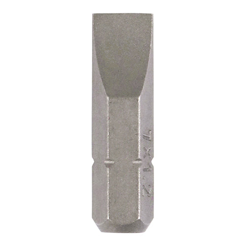 TIMco Slotted Driver Bit S2 Grey - 7.0 x 1.2 x 25 - 2 Pieces