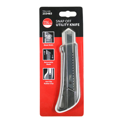 TIMco Snap Off Utility Knife - 1 Piece