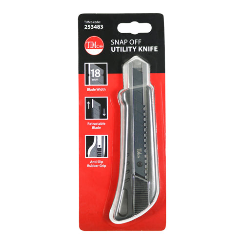 TIMco Snap Off Utility Knife - 1 Piece