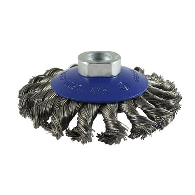 TIMco Angle Grinder Bevel Brush Twisted Knot Stainless Steel - 100mm - 1 Piece