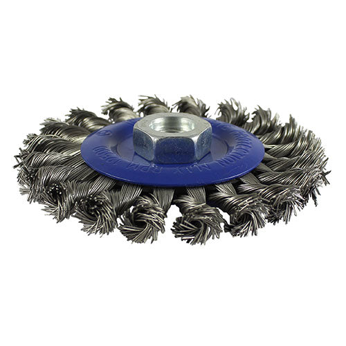 TIMco Angle Grinder Wheel Brush Twisted Knot Stainless Steel - 115mm - 1 Piece