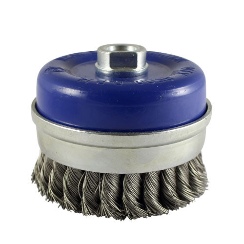 TIMco Angle Grinder Cup Brush Twisted Knot Stainless Steel - 100mm - 1 Piece