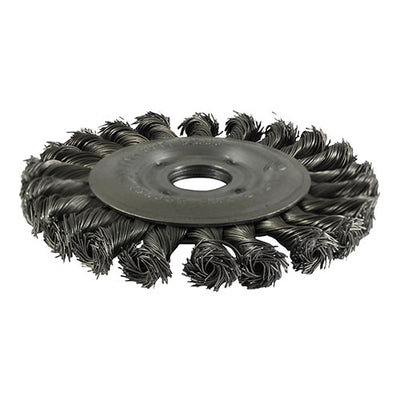TIMco Wheel Brush Twisted Knot Steel Wire - 125mm - 1 Piece