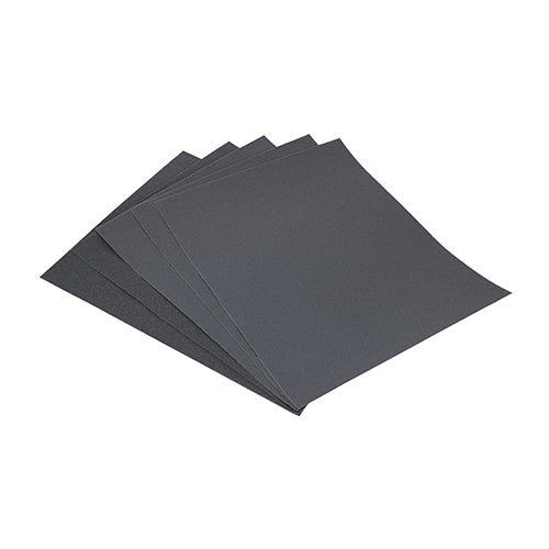 TIMco Wet & Dry Sanding Sheets Mixed Black - 230 x 280mm (180/320) - 5 Pieces