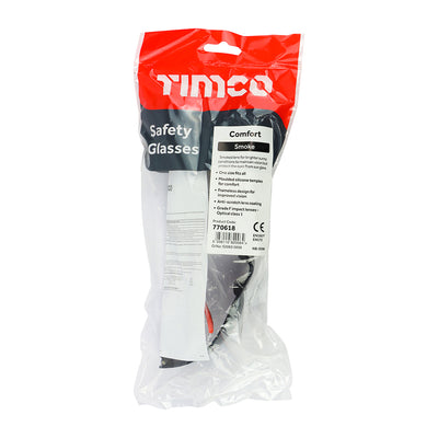 TIMCO Comfort Safety Glasses Smoke - One Size