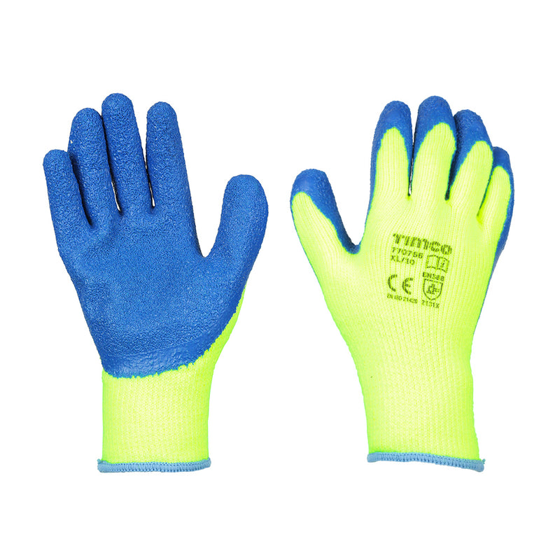 TIMCO Warm Grip Crinkle Latex Coated Polyester Gloves - X Large