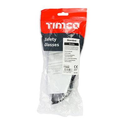 TIMCO Safety Glasses Smoke - One Size