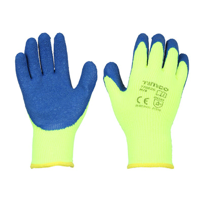 TIMCO Warm Grip Crinkle Latex Coated Polyester Gloves - Medium