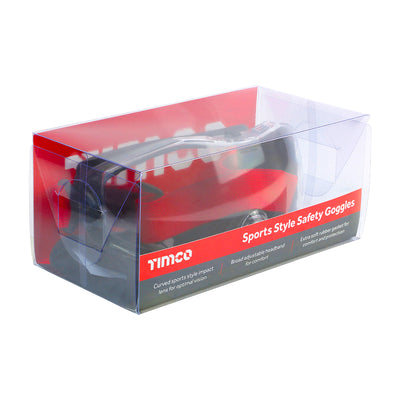TIMCO Sport Style Safety Goggles Clear - Clear