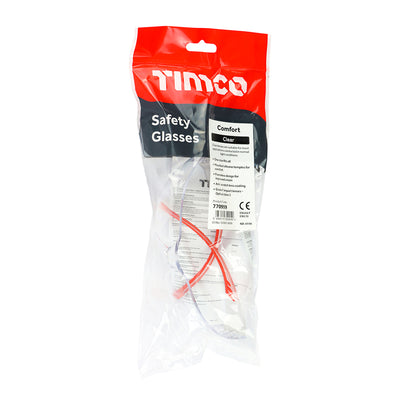 TIMCO Comfort Safety Glasses Clear - One Size