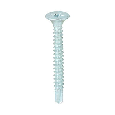 TIMco Drywall Self-Drilling Bugle Head Silver Screws - 3.5 x 32 - 1000 Pieces