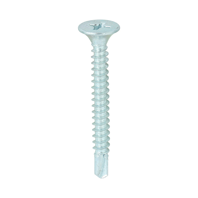 TIMco Drywall Self-Drilling Bugle Head Silver Screws - 3.5 x 32 - 1000 Pieces