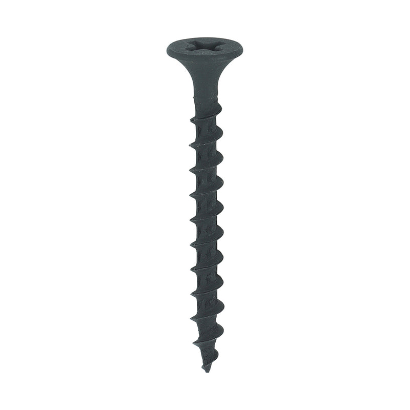 TIMco Drywall Coarse Thread Bugle Head Black Screws - 3.5 x 38 - 200 Pieces