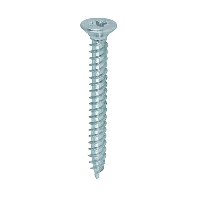 TIMco Twin-Threaded Countersunk Silver Woodscrews - 4 x 1 - 200 Pieces
