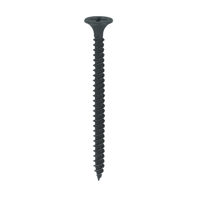 TIMco Drywall Fine Thread Bugle Head Black Screws - 3.5 x 50 - 200 Pieces