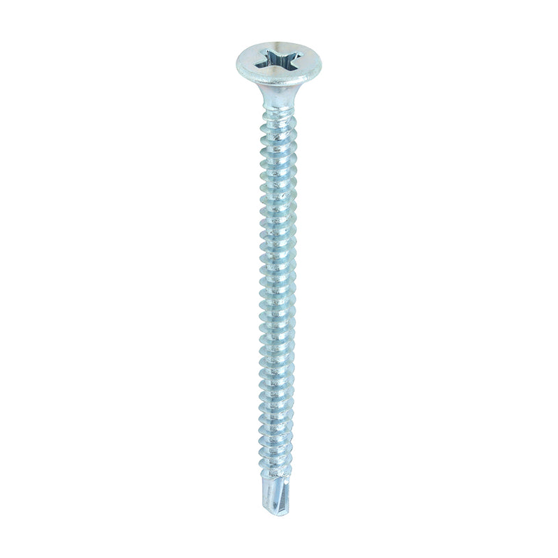 TIMco Drywall Self-Drilling Bugle Head Silver Screws - 3.5 x 50 - 1000 Pieces