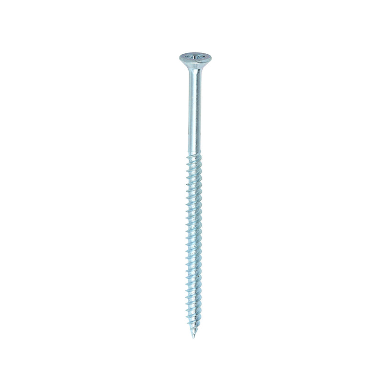 TIMco Twin-Threaded Countersunk Silver Woodscrews - 8 x 3 - 200 Pieces
