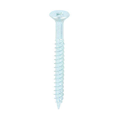 TIMco Twin-Threaded Countersunk Silver Woodscrews - 10 x 2 - 200 Pieces