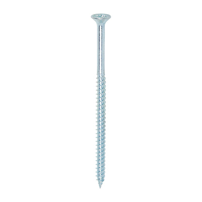 TIMco Twin-Threaded Countersunk Silver Woodscrews - 12 x 4 - 100 Pieces