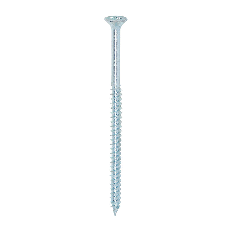 TIMco Twin-Threaded Countersunk Silver Woodscrews - 12 x 4 - 100 Pieces