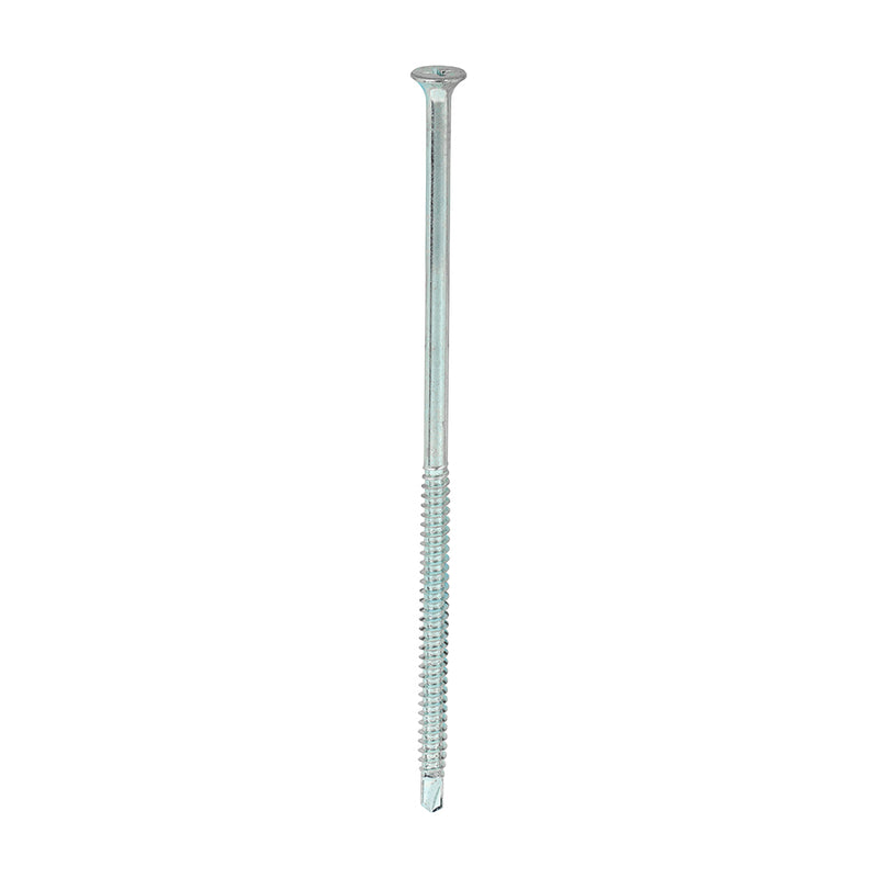 TIMco Drywall Self-Drilling Bugle Head Silver Screws - 4.8 x 125 - 100 Pieces
