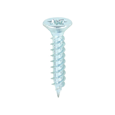 TIMco Twin-Threaded Countersunk Silver Woodscrews - 6 x 3/4 - 200 Pieces
