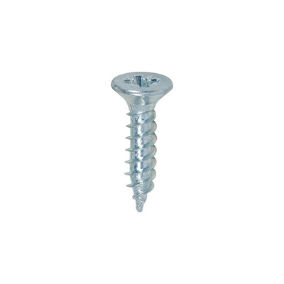 TIMco Twin-Threaded Countersunk Silver Woodscrews - 8 x 3/4 - 200 Pieces