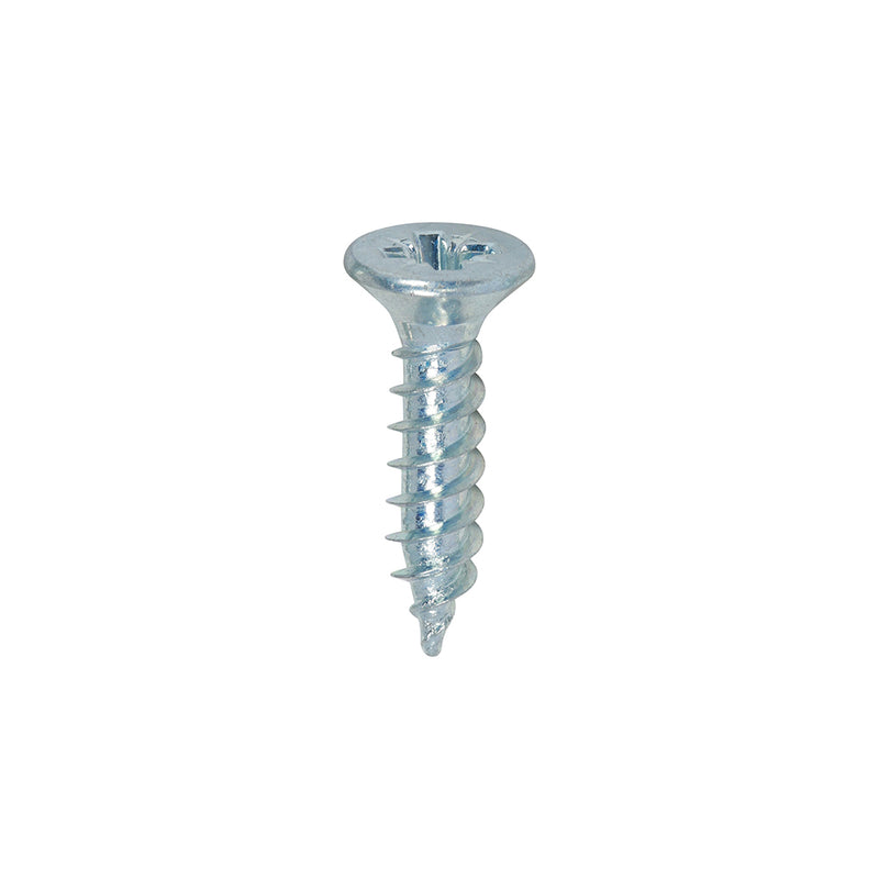 TIMco Twin-Threaded Countersunk Silver Woodscrews - 8 x 3/4 - 200 Pieces