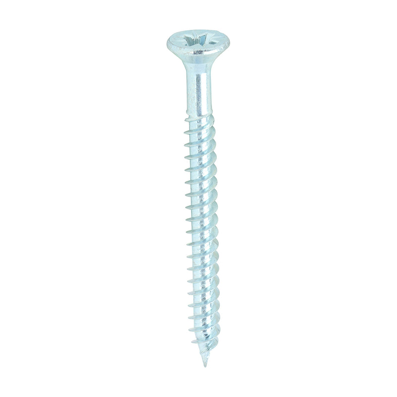 TIMco Twin-Threaded Countersunk Silver Woodscrews - 6 x 1 1/2 - 200 Pieces