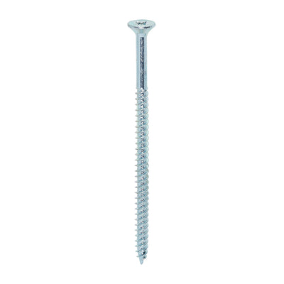 TIMco Twin-Threaded Countersunk Silver Woodscrews - 10 x 3 1/2 - 100 Pieces