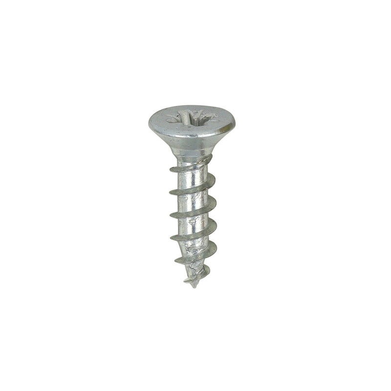 TIMco Solo Countersunk Silver Woodscrews - 3.0 x 12 - 200 Pieces