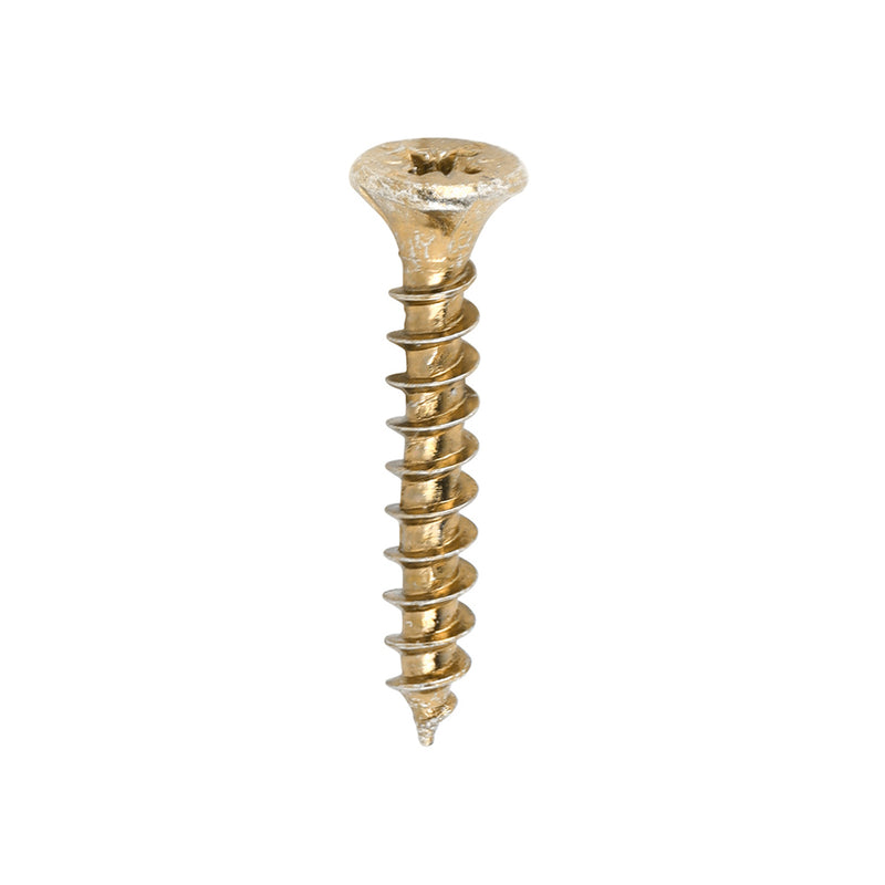TIMco Velocity Premium Multi-Use Countersunk Gold Woodscrews - 3.5 x 50 - 200 Pieces
