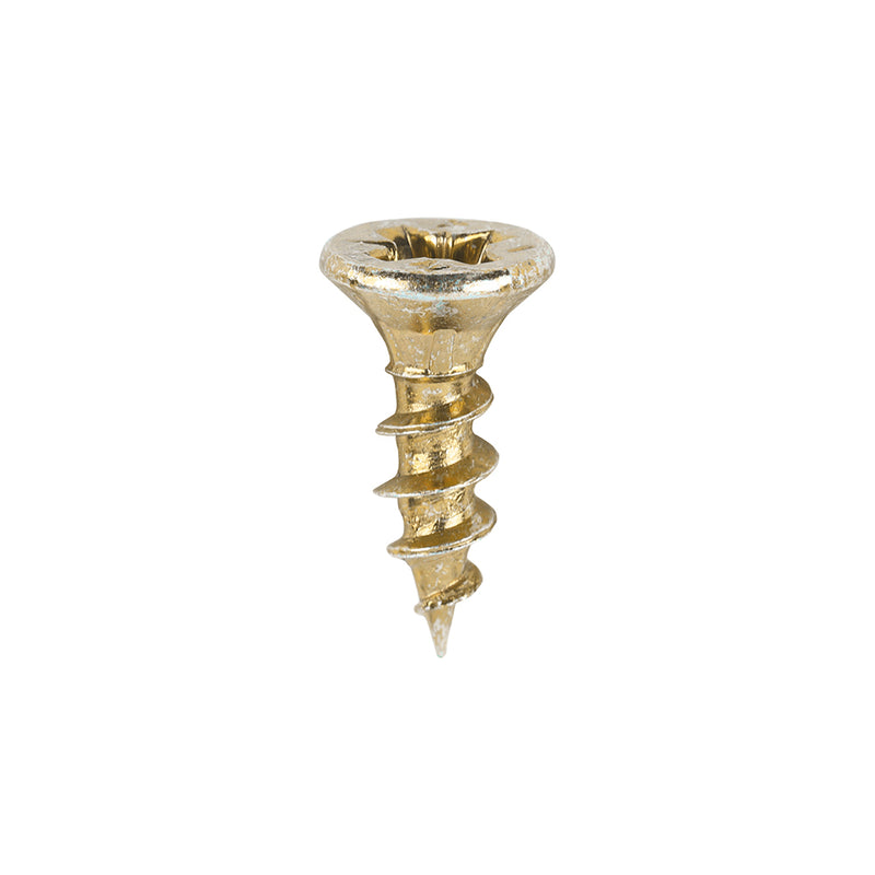 TIMco C2 Strong-Fix Multi-Purpose Premium Countersunk Gold Woodscrews - 3.5 x 12 - 200 Pieces