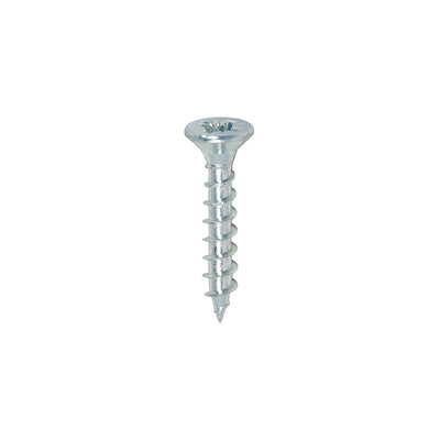 Solo Countersunk Silver Woodscrews - 3.5 x 20  TIMco 35020SOLOZ