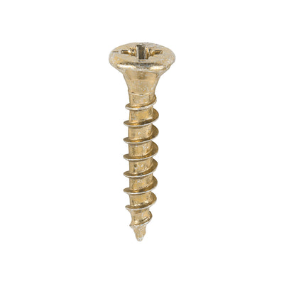 TIMco Velocity Premium Multi-Use Countersunk Gold Woodscrews - 3.5 x 20 - 200 Pieces