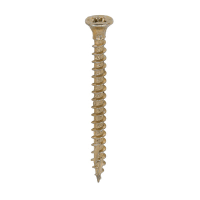 TIMco C2 Strong-Fix Multi-Purpose Premium Countersunk Gold Woodscrews - 3.5 x 40 - 200 Pieces
