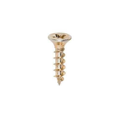 TIMco Solo Countersunk Gold Woodscrews - 4.0 x 17 - 200 Pieces