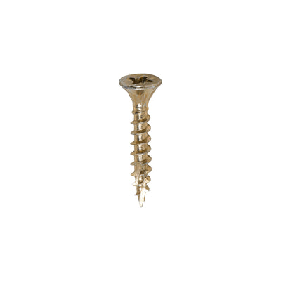 TIMco C2 Strong-Fix Multi-Purpose Premium Countersunk Gold Woodscrews - 4.0 x 25 - 200 Pieces