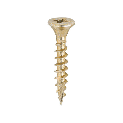 TIMco C2 Strong-Fix Multi-Purpose Premium Countersunk Gold Woodscrews - 4.0 x 25 - 200 Pieces