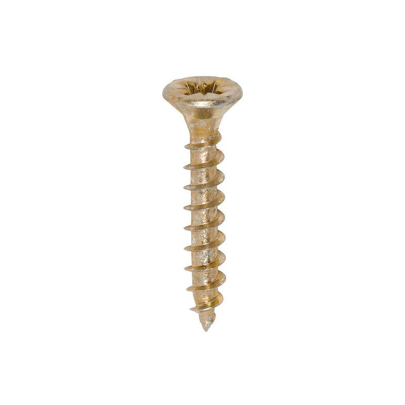 TIMco Solo Countersunk Gold Woodscrews - 6.0 x 80 - 4 Pieces