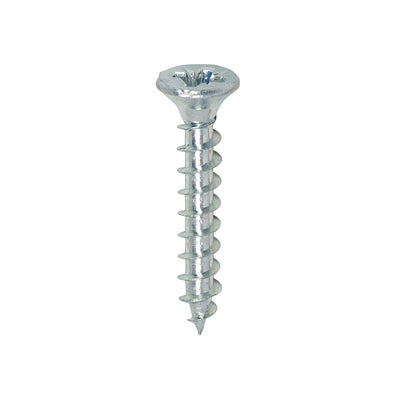 TIMco Solo Countersunk Silver Woodscrews - 4.0 x 25 - 200 Pieces