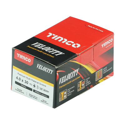 TIMco Velocity Premium Multi-Use Countersunk Gold Woodscrews - 4.0 x 40 - 200 Pieces