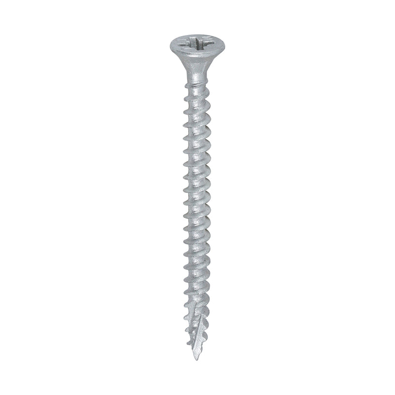 TIMco C2 Exterior Multi-Purpose Premium Countersunk Silver Woodscrews - 4.0 x 50 - 300 Pieces