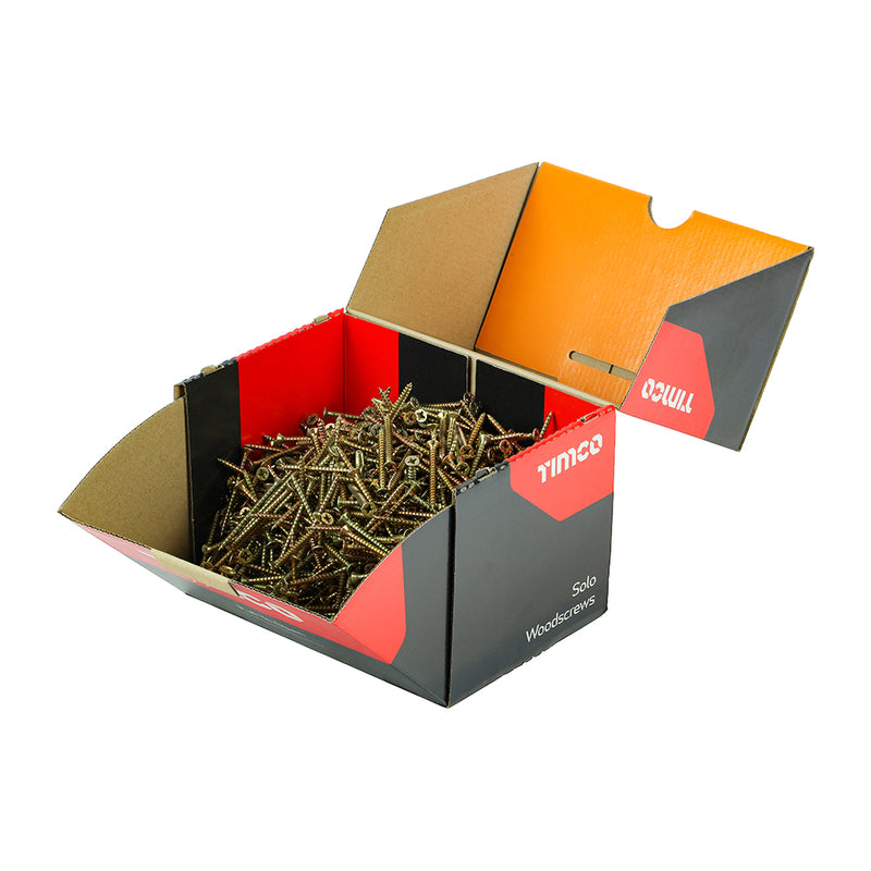 TIMco Solo Countersunk Gold Woodscrews - 4.0 x 50 - 1000 Pieces