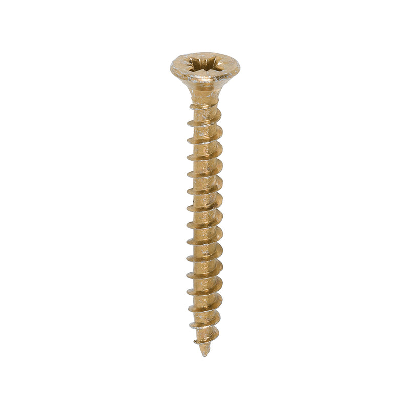 TIMco Solo Countersunk Gold Woodscrews - 4.5 x 40 - 200 Pieces
