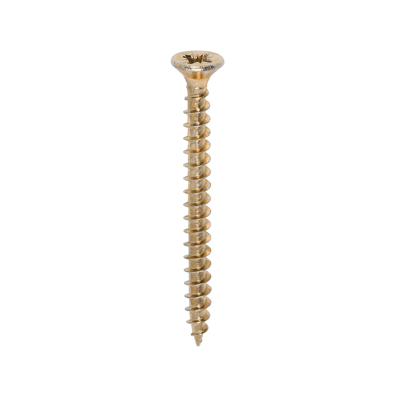 TIMco Solo Countersunk Gold Woodscrews - 4.5 x 50 - 200 Pieces