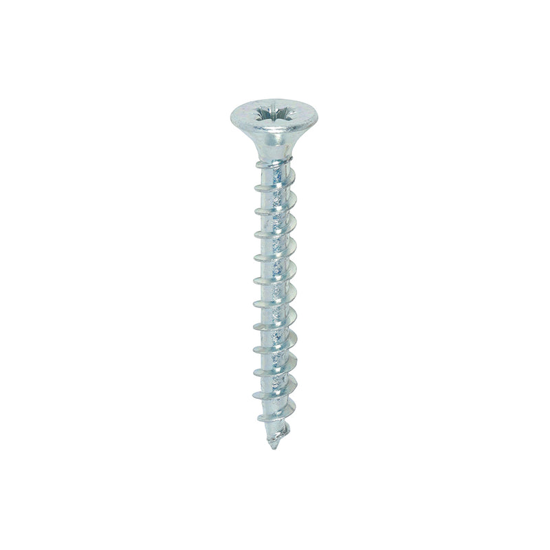TIMco Solo Countersunk Silver Woodscrews - 5.0 x 40 - 200 Pieces