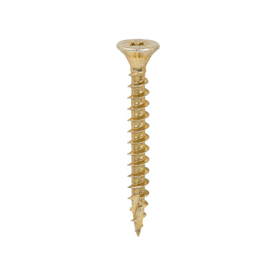 TIMco C2 Strong-Fix Multi-Purpose Premium Countersunk Gold Woodscrews - 5.0 x 45 - 200 Pieces